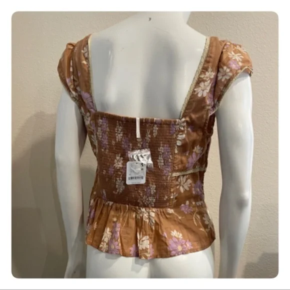 Free People CALL ME BABY BLOUSE SIZE MEDIUM - Picture 11 of 11